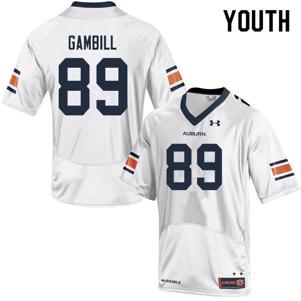 Youth #89 Phelps Gambill Auburn Tigers College Football Jerseys Sale-White